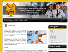 Tablet Screenshot of caudilloseguridad.com